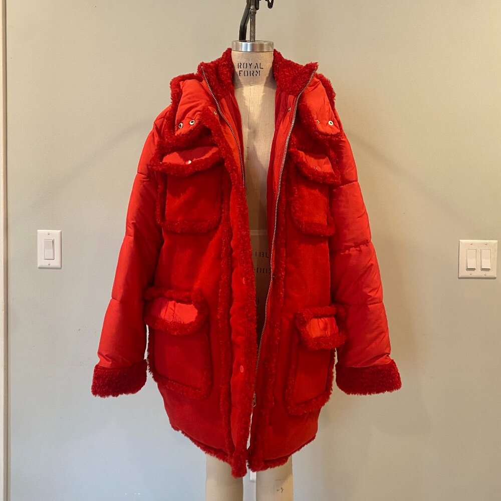 REVOLVE Red Puffer Jacket